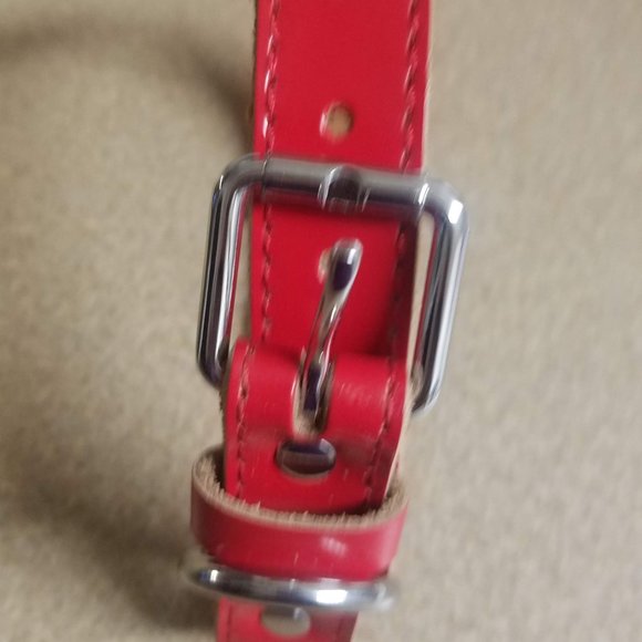 New Trevano Genuine Leather Dog Collar with Alloy Buckle - Picture 4 of 5